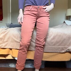 Paige Women's Orange Slim Mid Rise Jeans